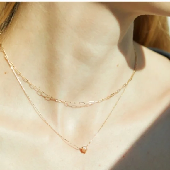 Catbird A.M. Thorne Peach Moonstone Necklace - Picture 3 of 3